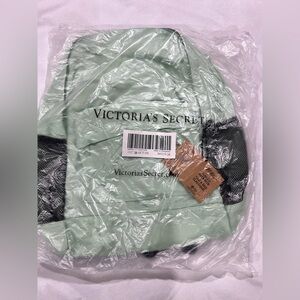 New NWT VS PINK Victoria Secret mint green classic backpack bag